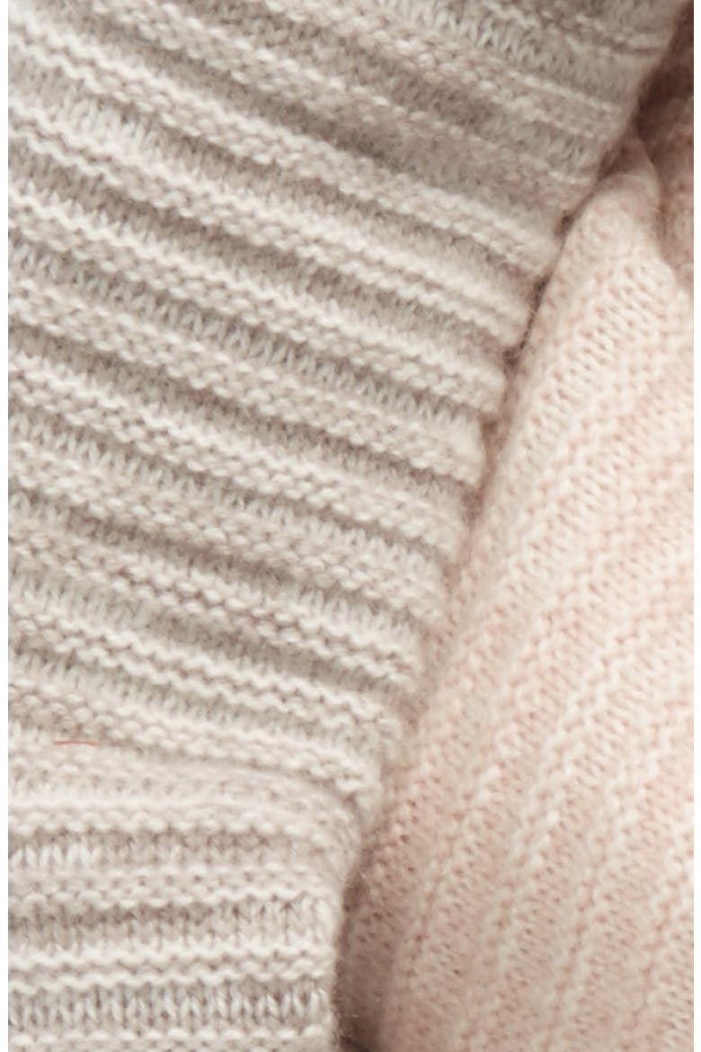Space Dye Wool & Cashmere Muffler, Alternate, color, BEIGE COMBO