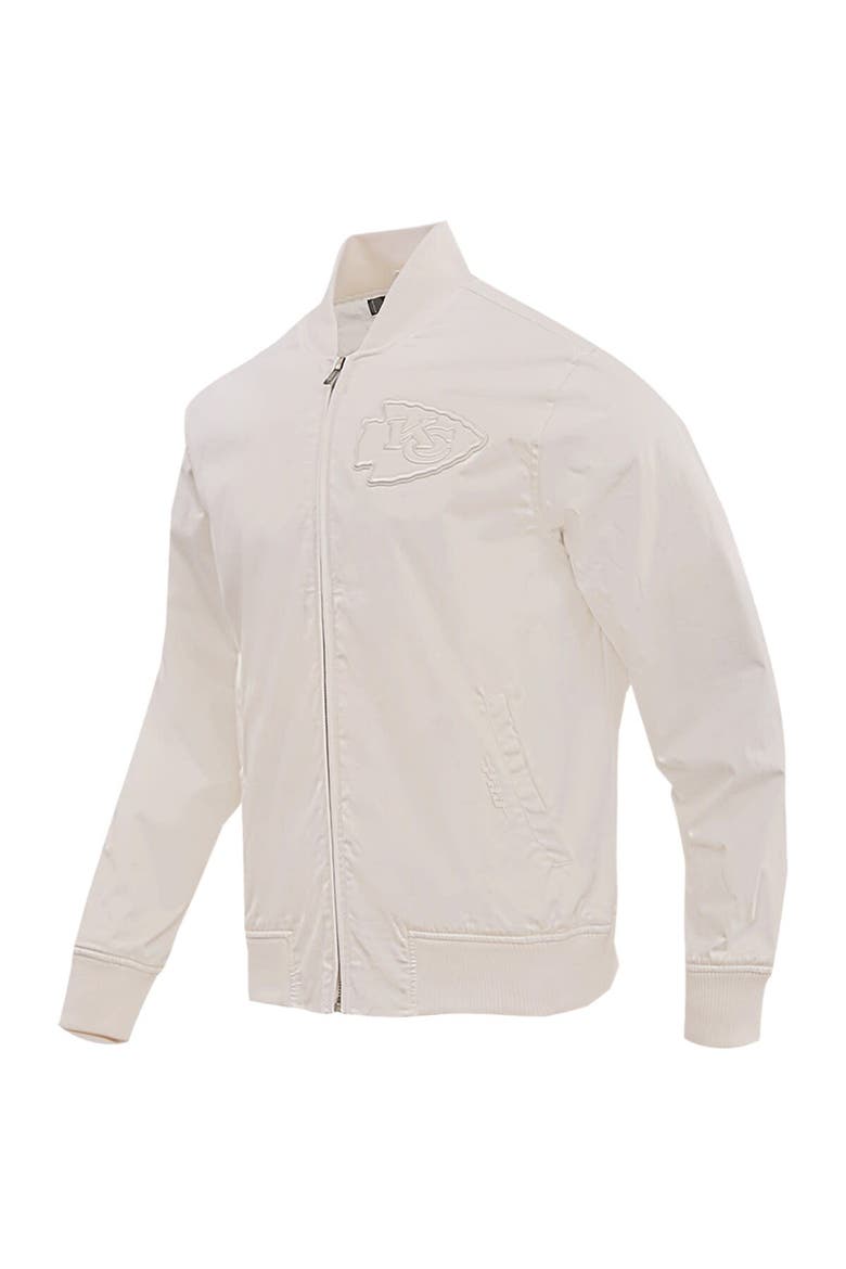 Men's Pro Standard Cream Kansas City Chiefs Neutral Full-Zip Jacket, Alternate, color, Cream