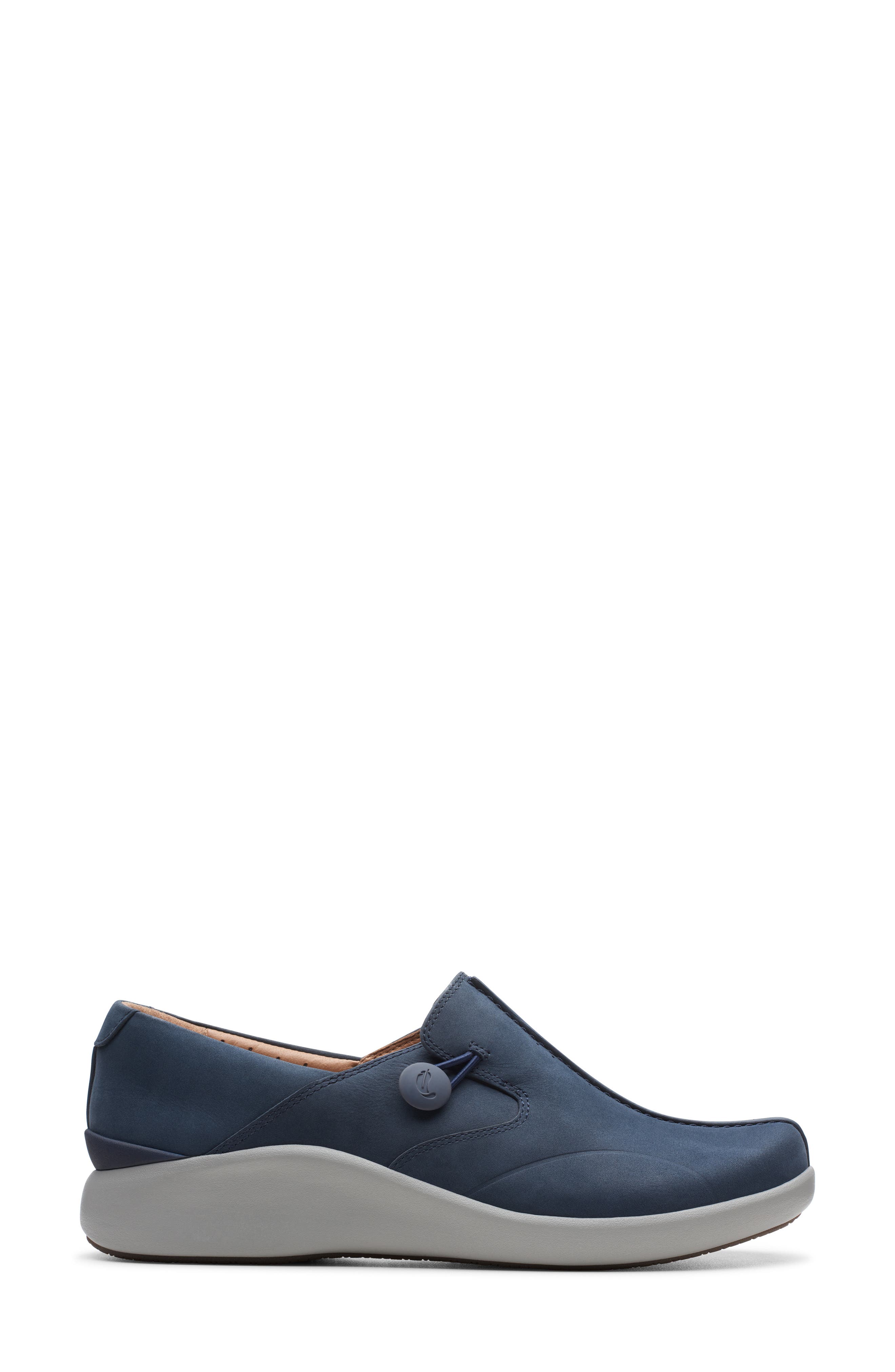 Un Loop 2 Walk Flat, Alternate, color, NAVY NUBUCK LEATHER
