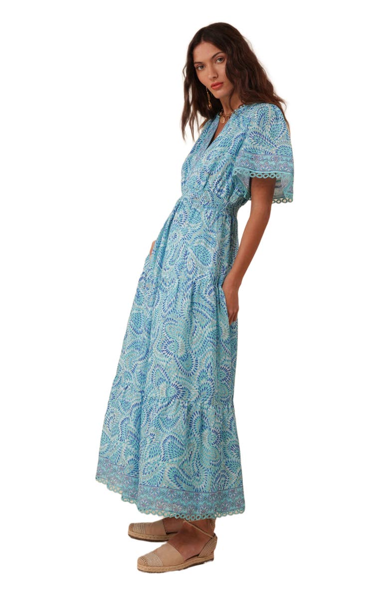 Hale Bob Kylie Linen Maxi Dress, Main, color,