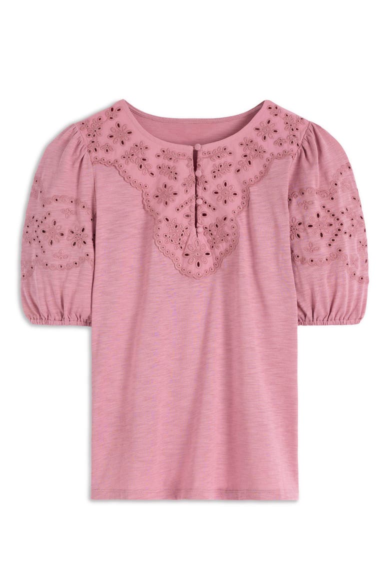 Ada Eyelet Embroidery Knit Top, Alternate, color, LILAS