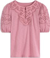 Boden Ada Eyelet Embroidery Knit Top