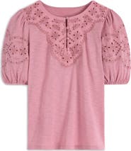 Boden Ada Eyelet Embroidery Knit Top