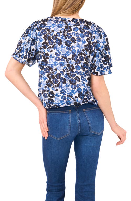 Vince Camuto Surplice Neck Blouse In Blue