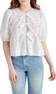 Steve Madden Paula Eyelet Embroidery Shirt