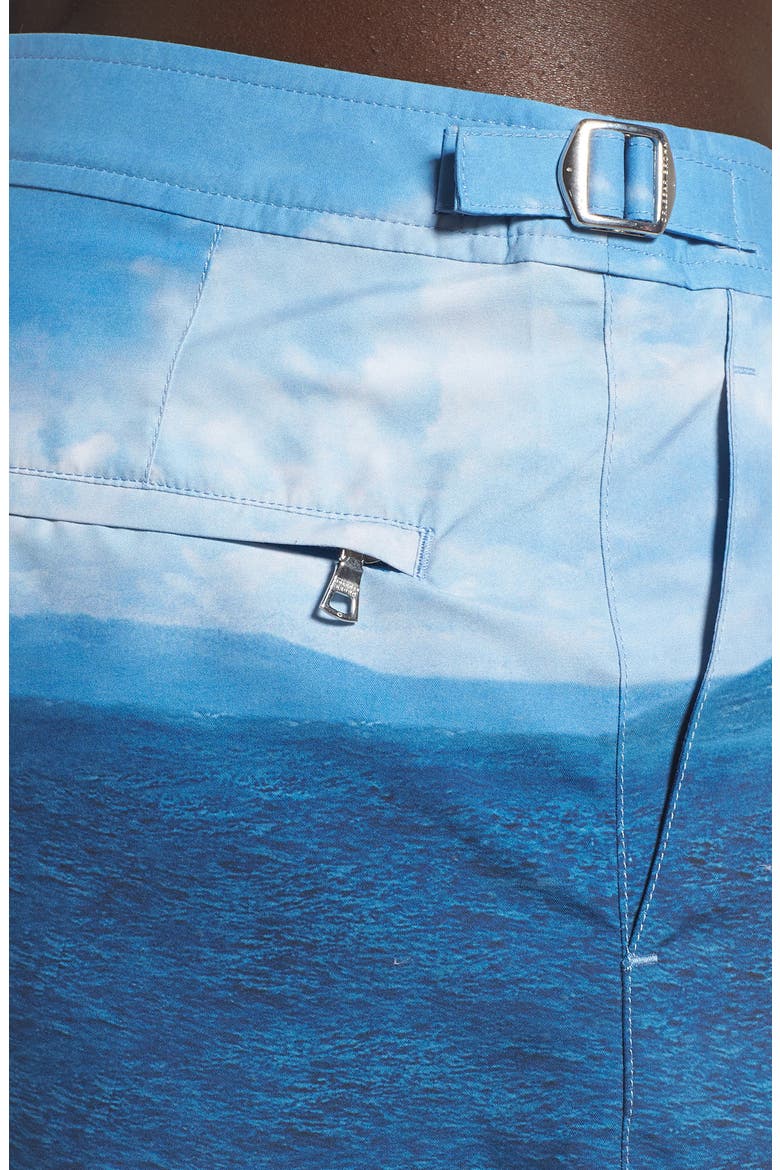 Bulldog Roc Pool II Photographic Swim Trunks, Alternate, color, ROC POOL II