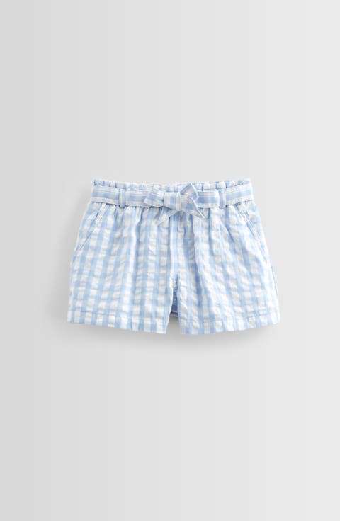 Kids' Belted Cotton Seersucker Shorts (Little Kid & Big Kid)