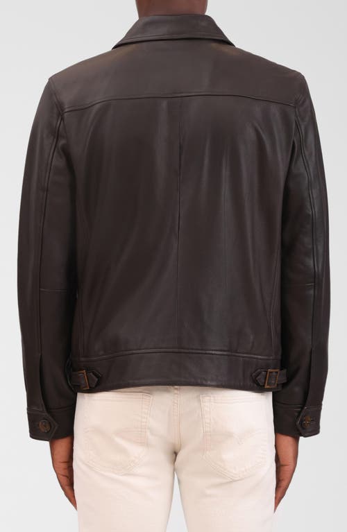 Bagatelle Leather Jacket In Brown