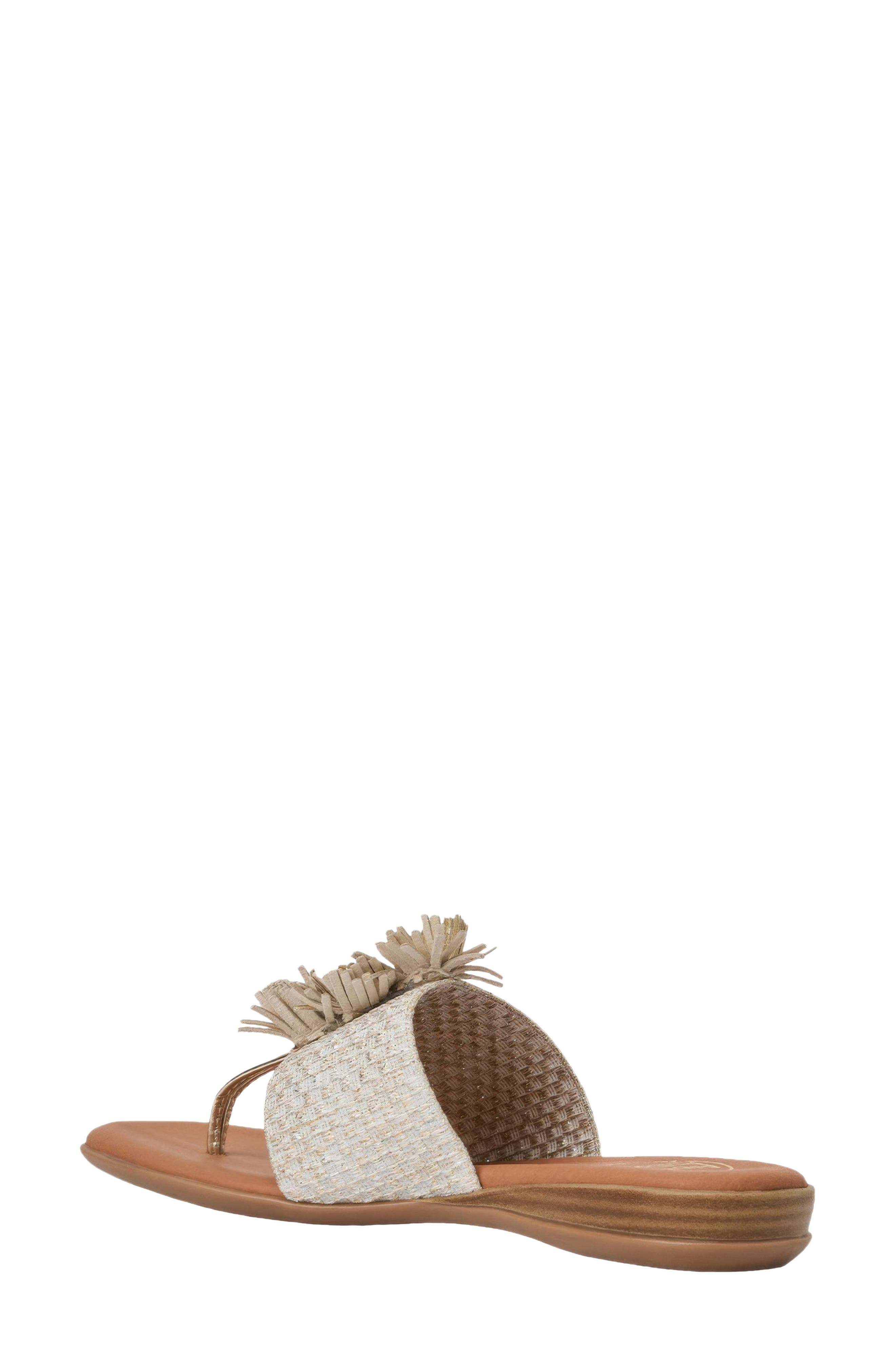 André Assous Novalee Woven Sandal, Alternate, color, Platino Multi