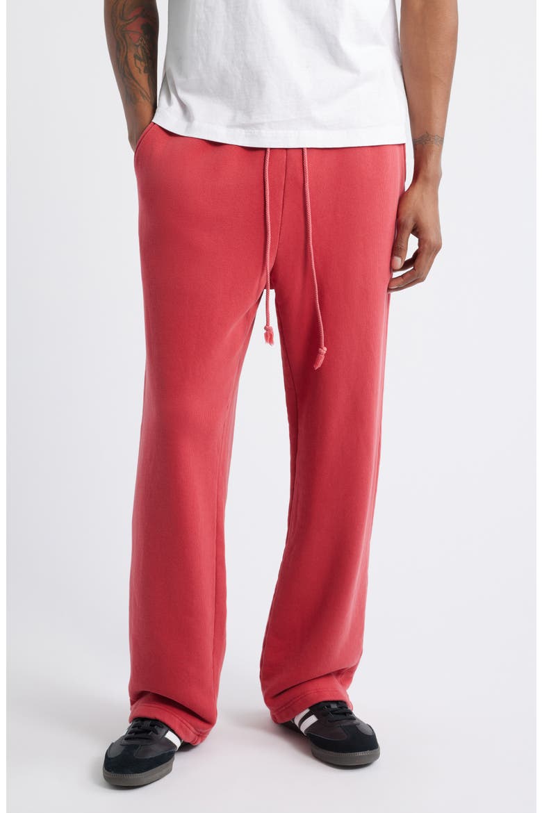 Core Organic Cotton Straight Leg Sweatpants, Main, color, VINTAGE CHERRY