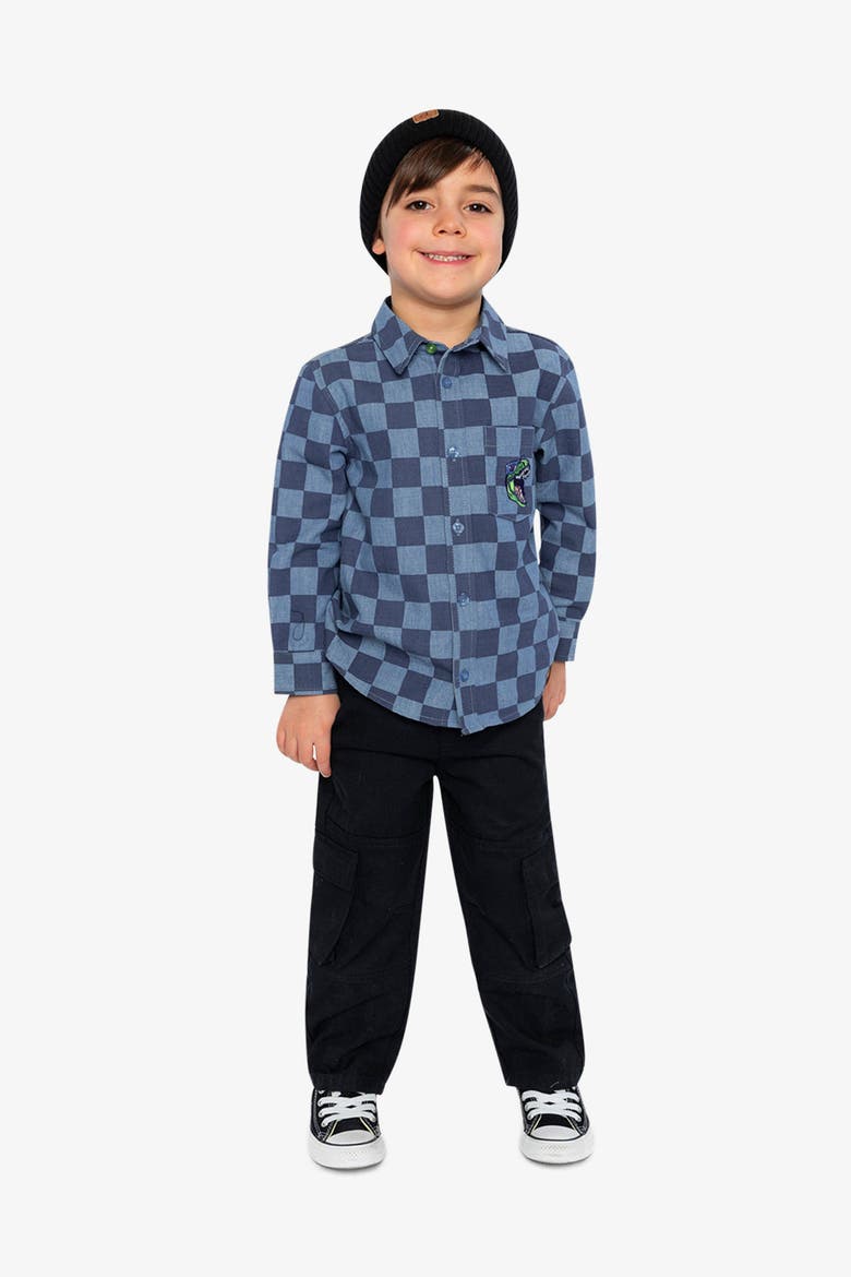 Twill Cargo Pocket Elastic Drawstring Waist Pants, Alternate, color, Dark Blue