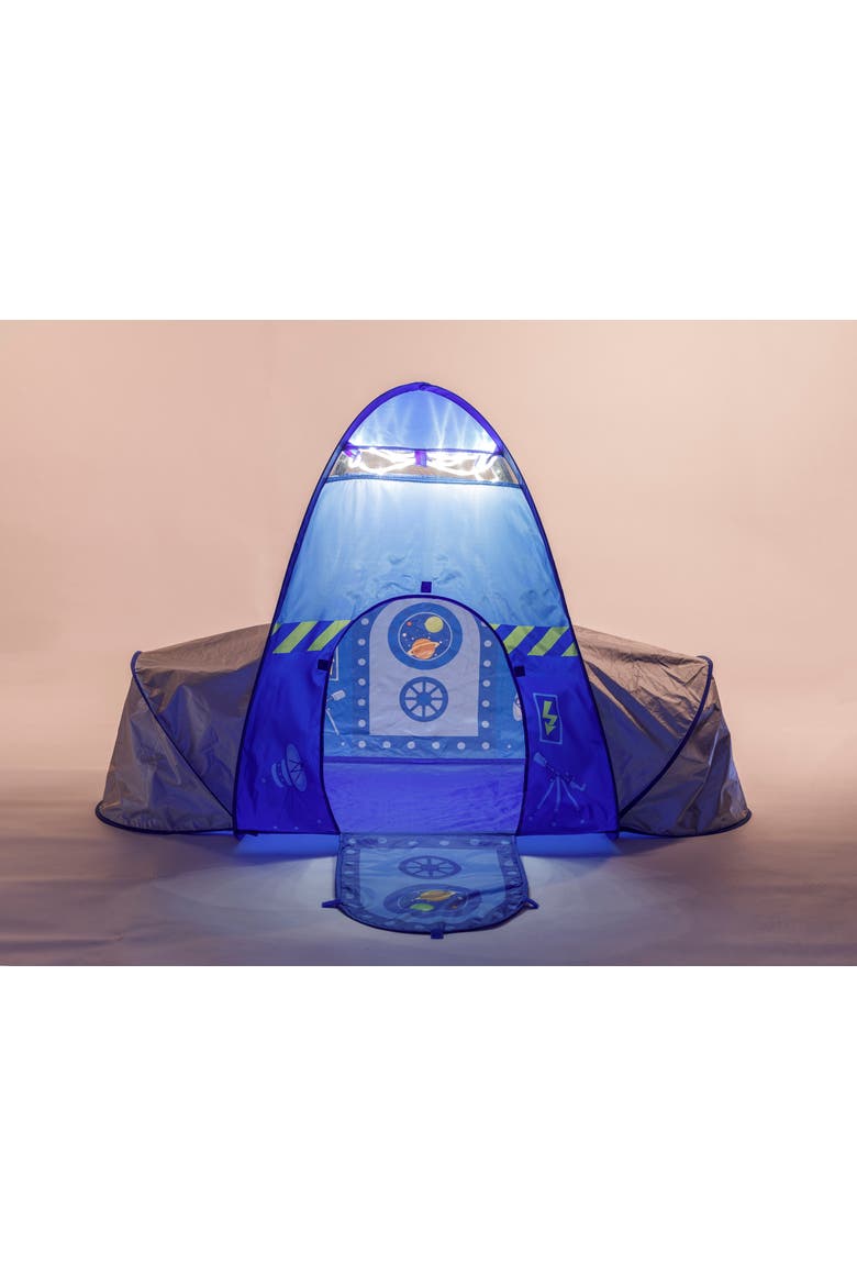 Popitup Rocket Play Tent With Lights, Alternate, color, Blue