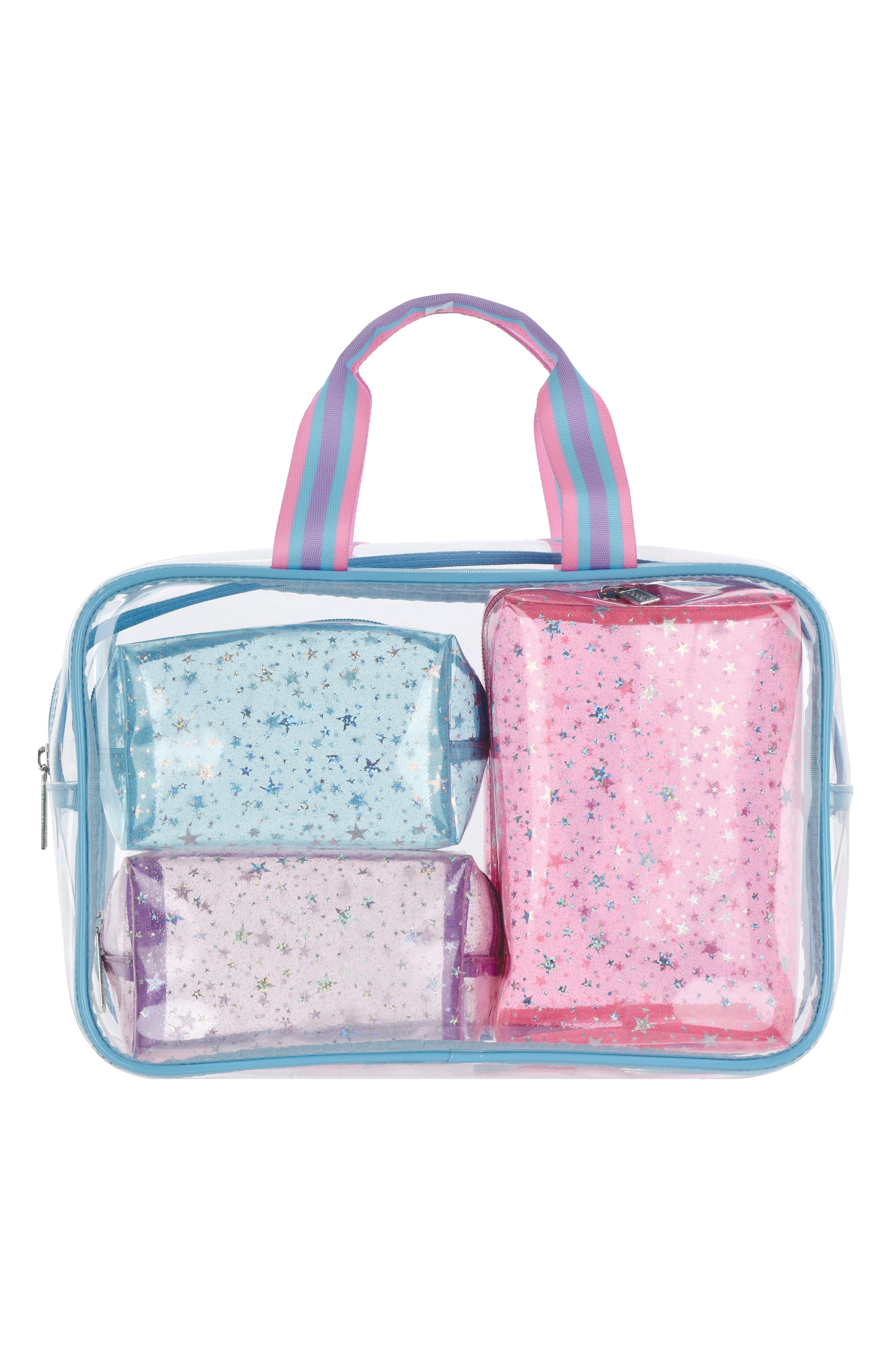 Iscream 4-Piece Clear Cosmetics Bag Set | Nordstromrack