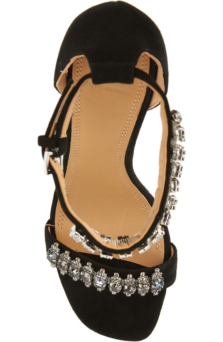 Tory Burch Embellished Leather Sandal, Alternate, color,