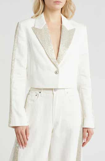 TWP My Former Better Half Sequin Crop Blazer