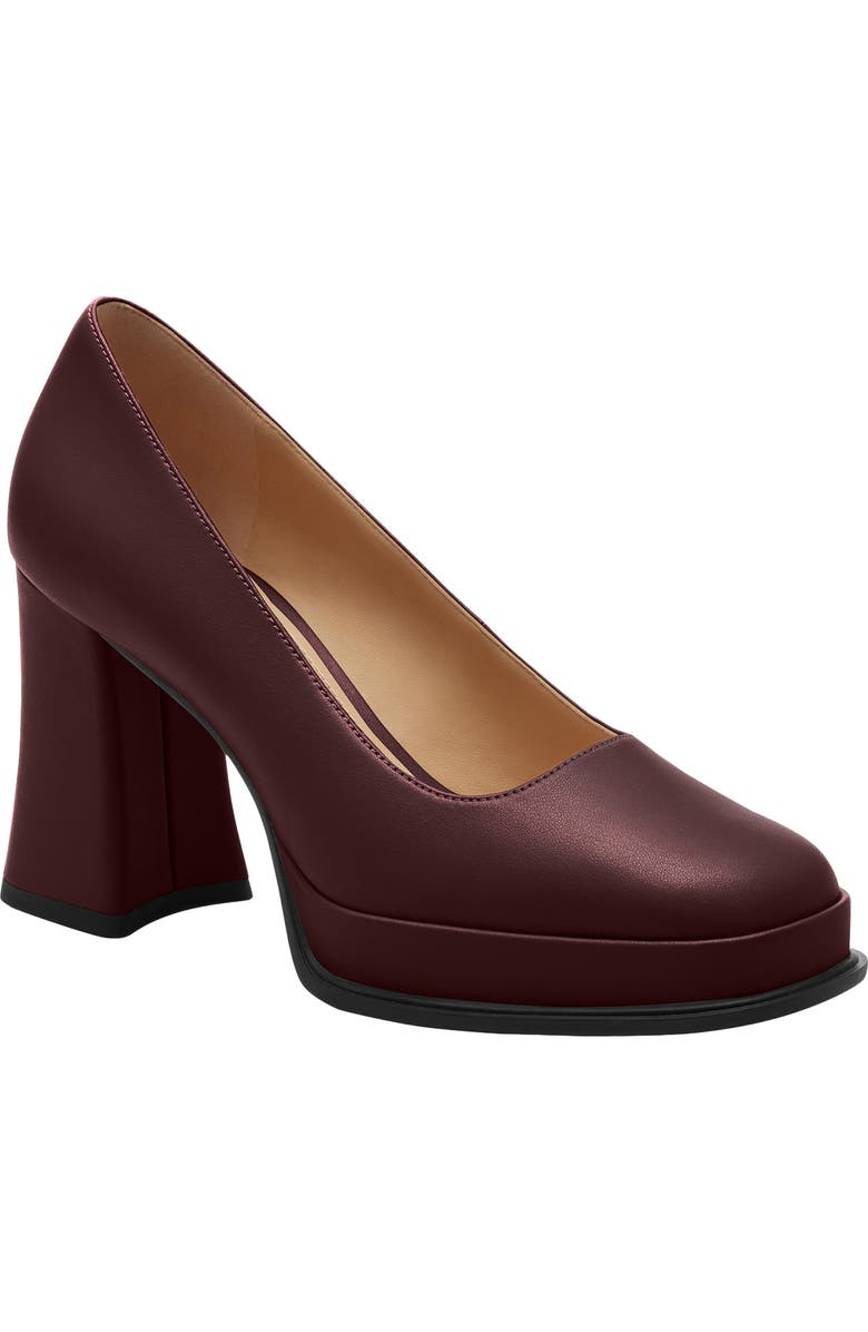 COACH Sculpted C Pump, Main, color, Merlot