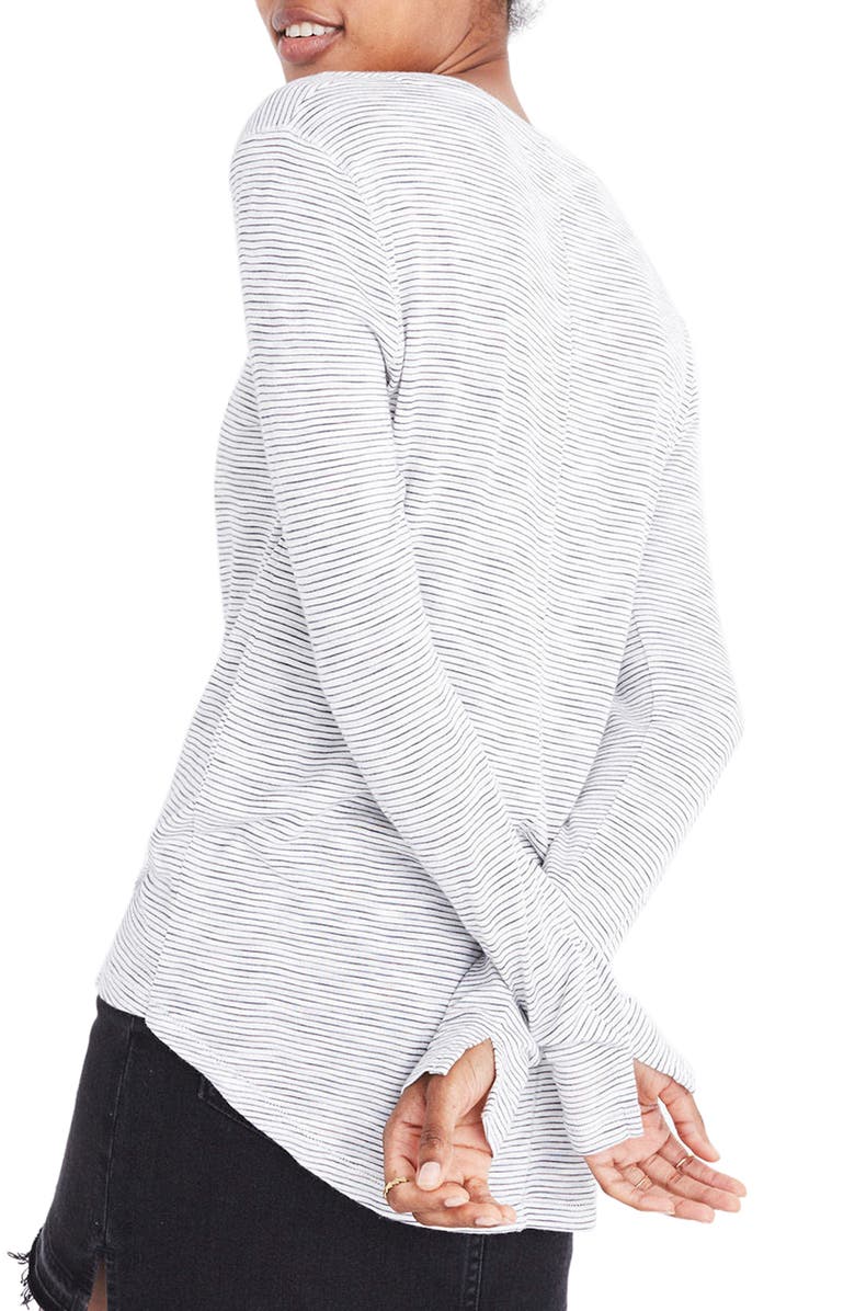 Madewell Anthem Stripe Long Sleeve Tee, Alternate, color,