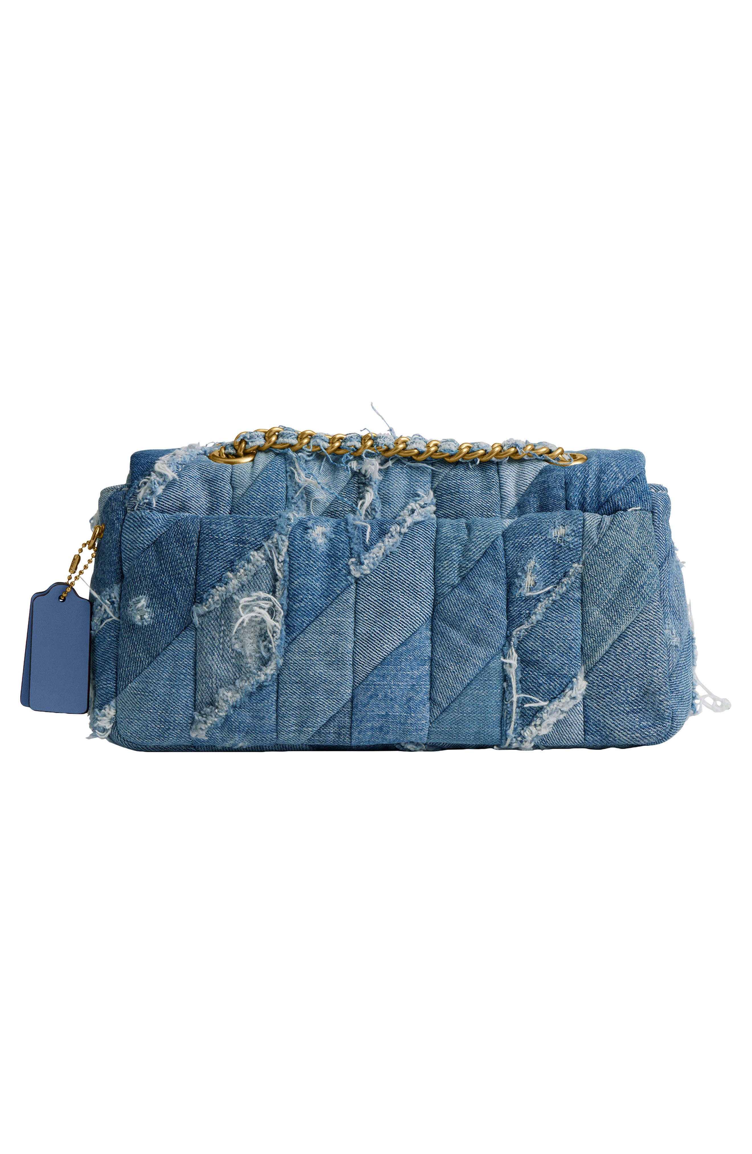 COACH Tabby 26 Patchwork Quilted Denim Shoulder Bag, Alternate, color, Denim Multi