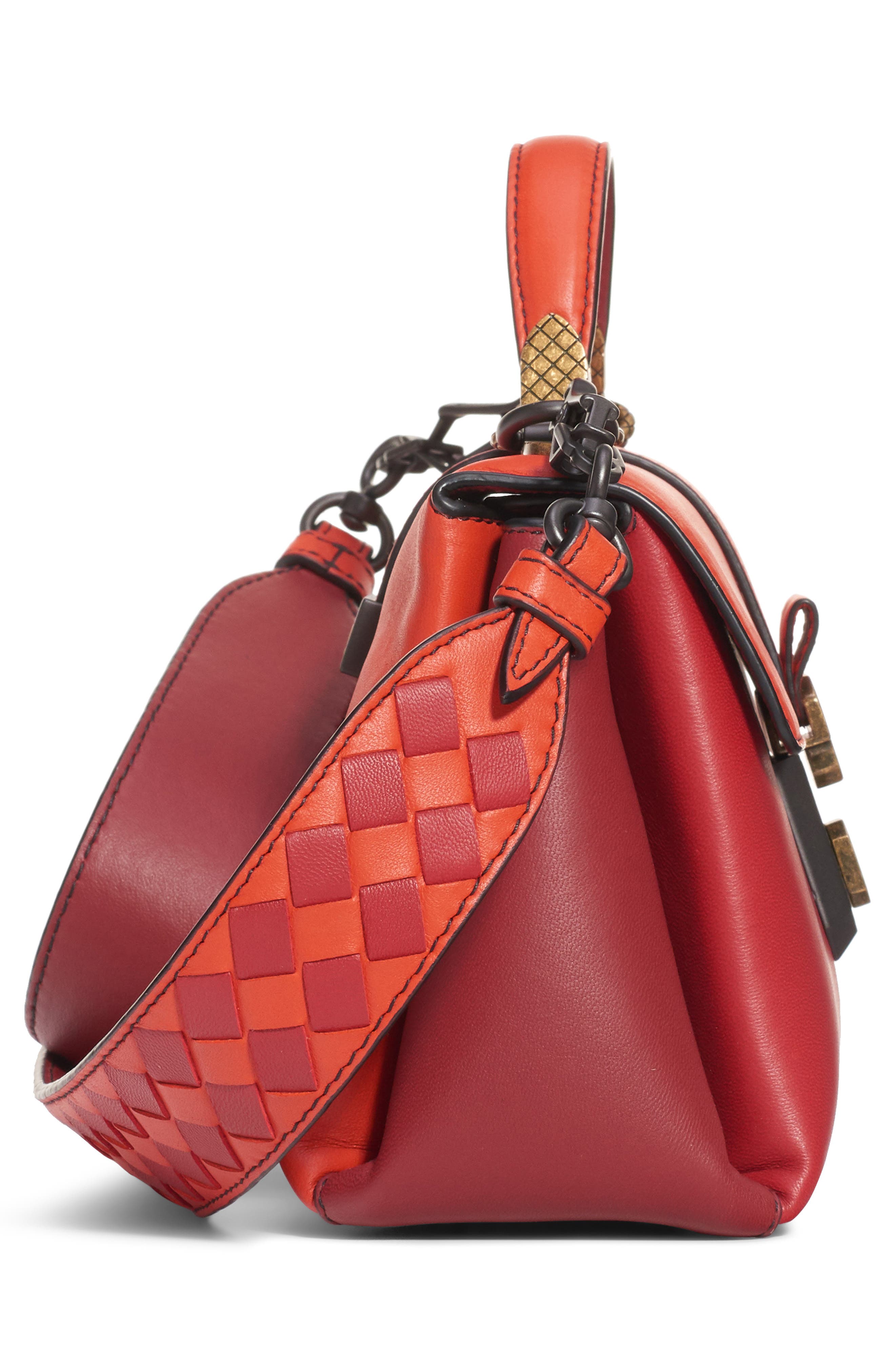 Bottega Veneta Small Piazza Bicolor Leather Handbag, Alternate, color, 