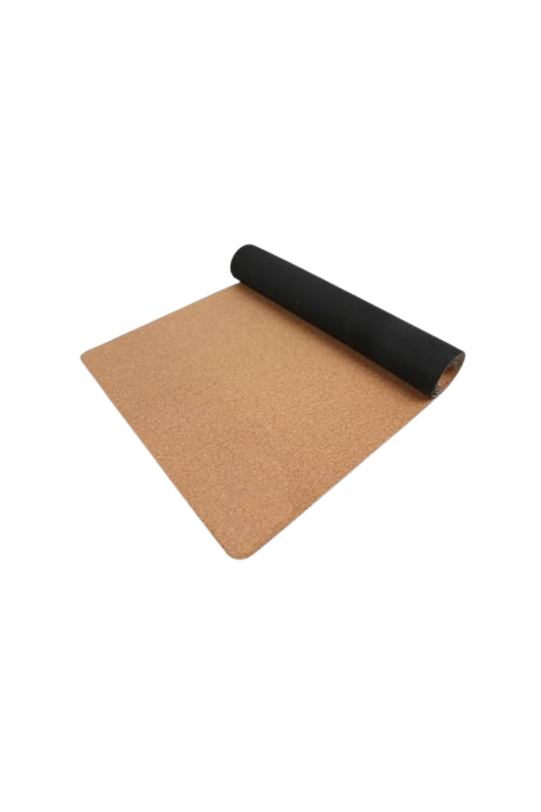 Bon Yoga Cork & Natural Rubber Yoga Mat by Bed of Nails, Alternate, color, Brown