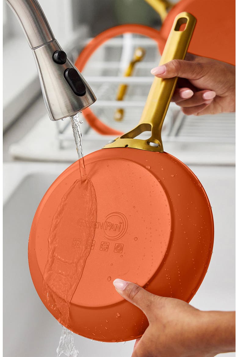 Reserve Set of 2 Ceramic Nonstick Frying Pans, Alternate, color, FALL HARVEST