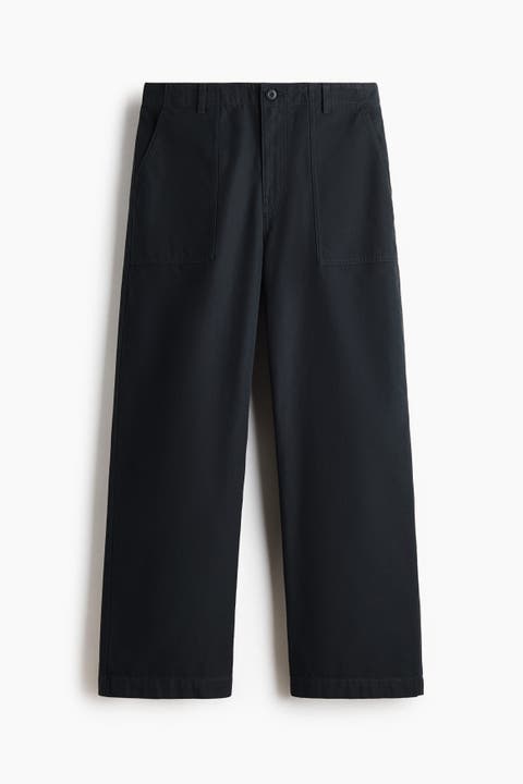 Relaxed Fit Twill Trousers