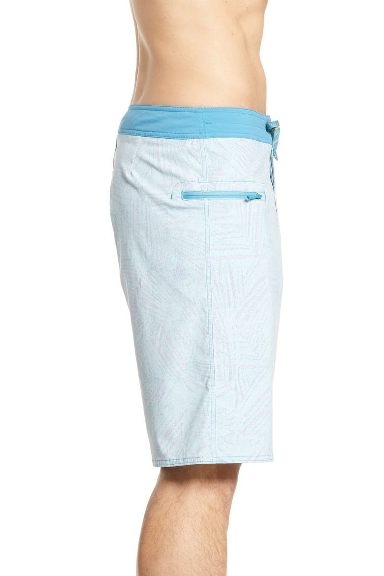 Wavefarer Board Shorts, Alternate, color, RAIN FERN SPECKLE: ATOLL BLUE