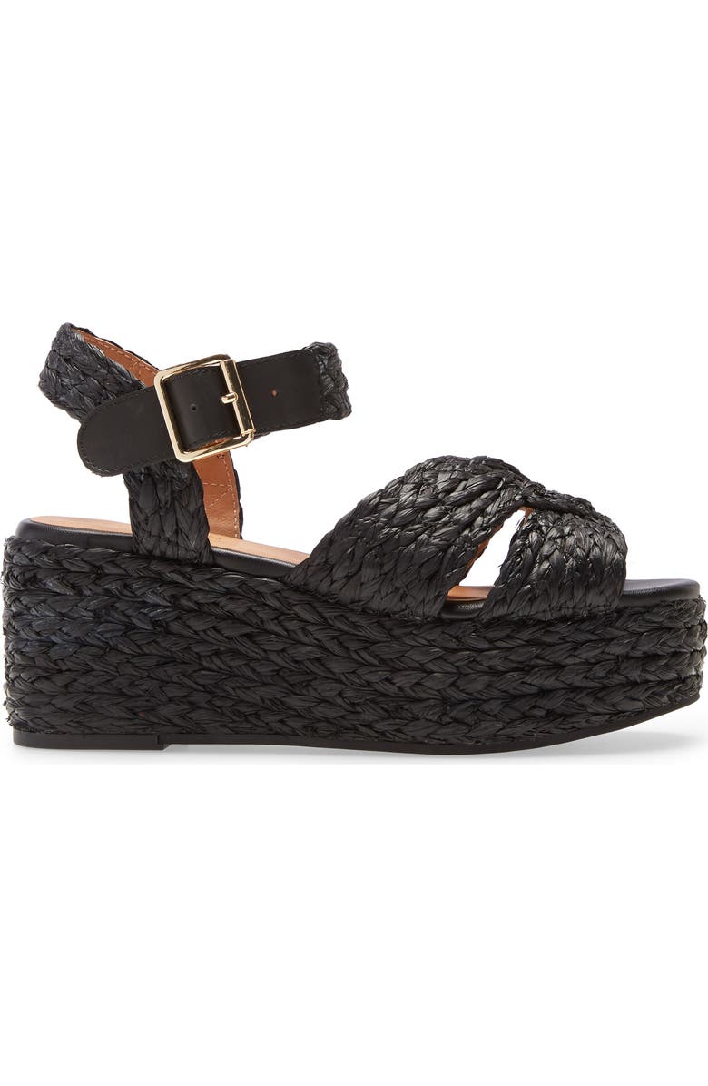 Seychelles Glistening Platform Wedge Sandal, Alternate, color,