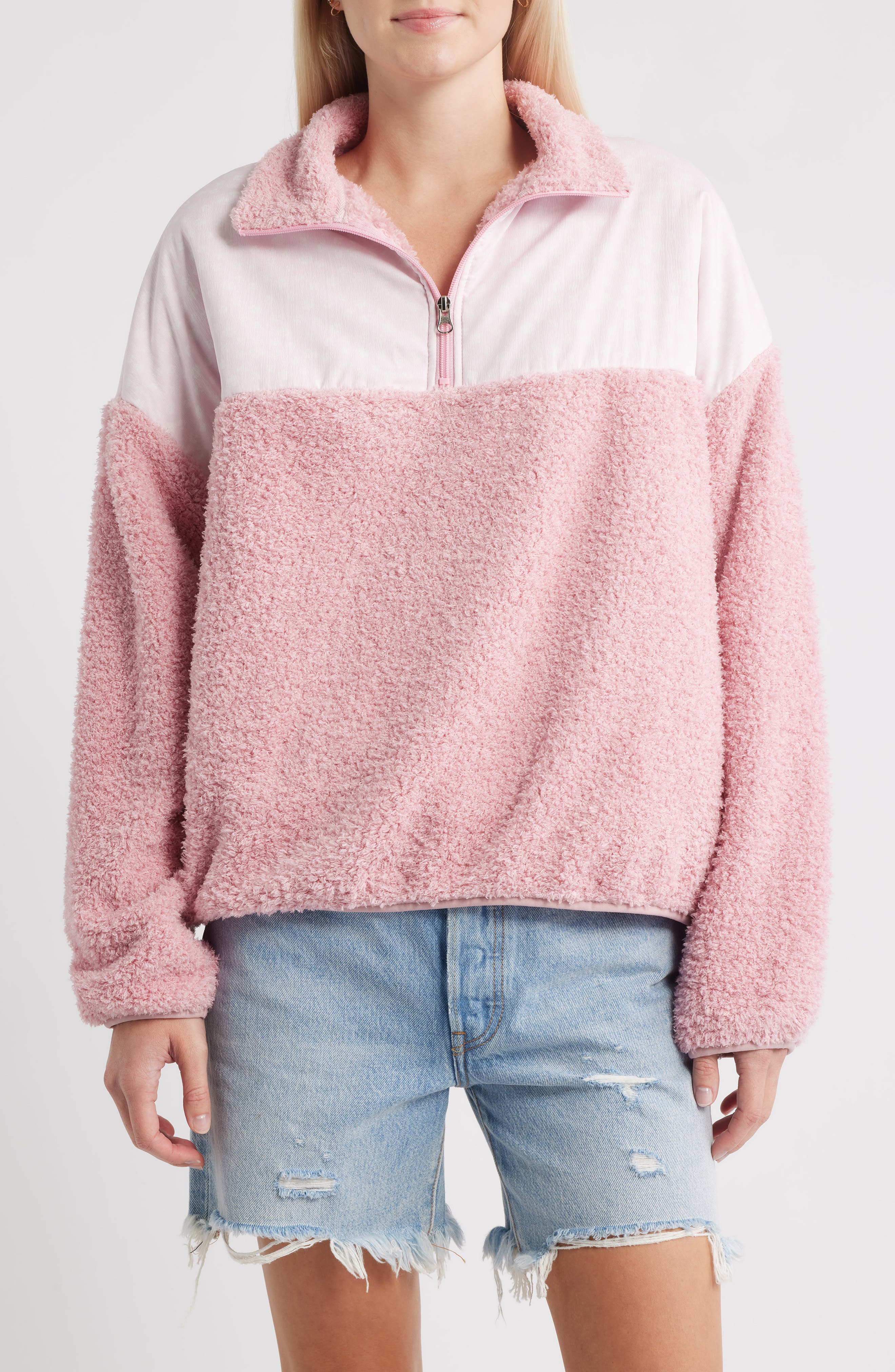 Ditsy Daisy Aria Quarter-Zip Pullover