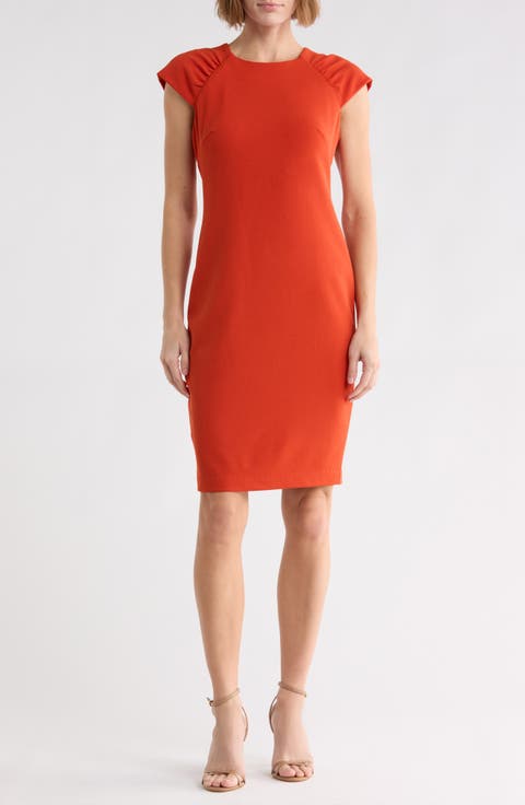 Cap Sleeve Sheath Dress