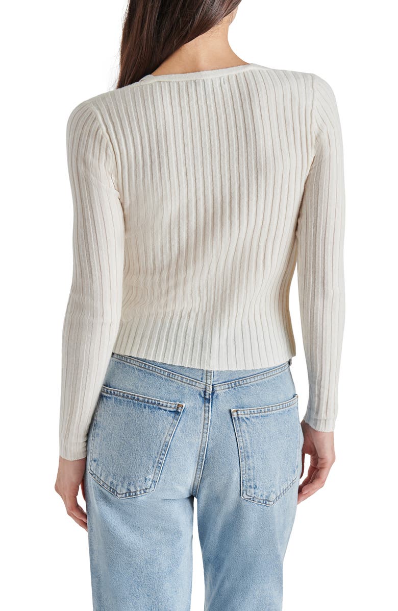 Steve Madden Ribbed Cardigan, Alternate, color,