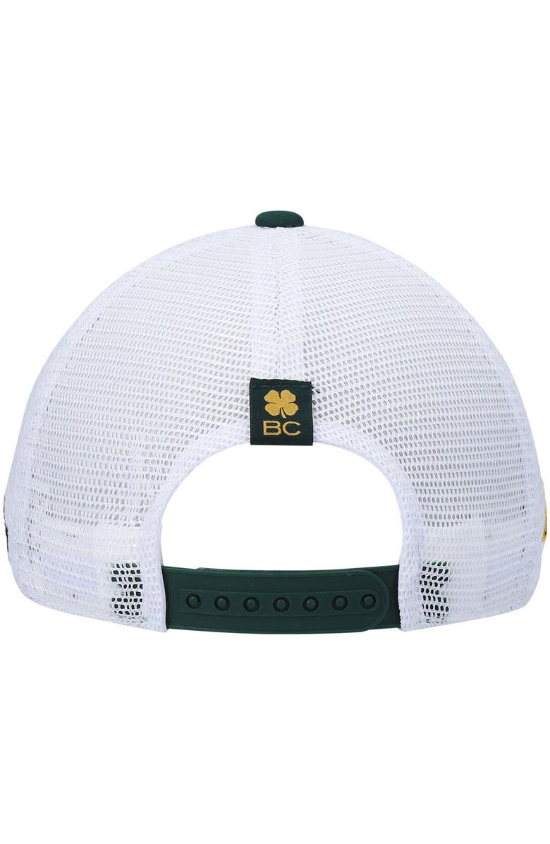 Black Clover Men's Green/Gray NDSU Bison Motto Trucker Snapback Hat, Alternate, color, 