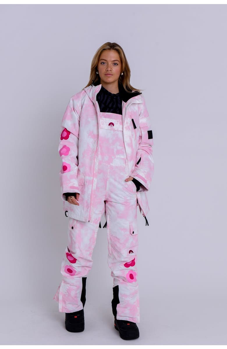 OOSC Yeh Girl Ski & Snowboard Jacket - Katie Ormerod Pink Tie Dye Signature line, Alternate, color, Pink And White Tie-Dye