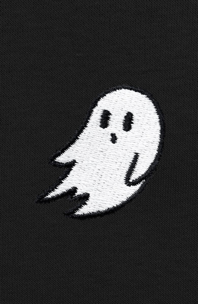 Dalix Ghost Relaxed Midweight Faded Fleece Hoodie, Alternate, color, Faded Black