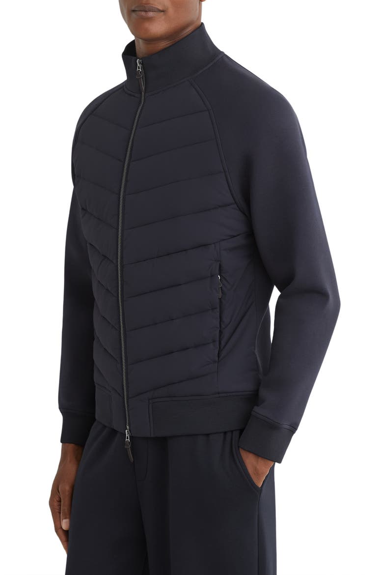 Calvorn Quilted Hybrid Jacket, Main, color, NAVY