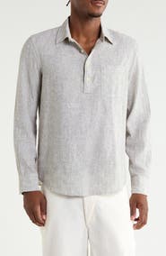 14th & Union Mariner Linen & Cotton Long Sleeve Shirt
