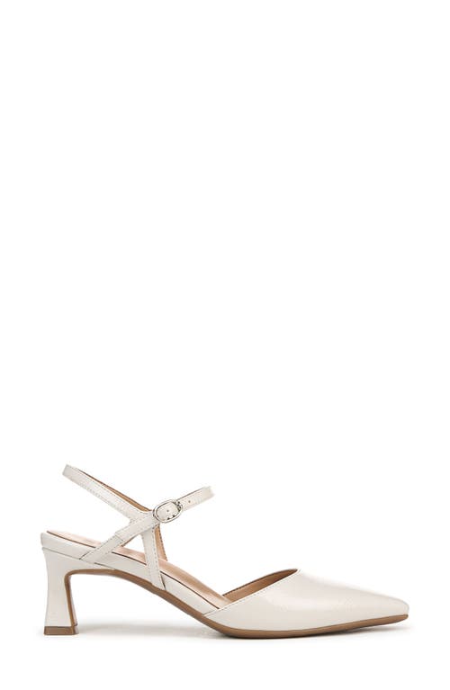 Naturalizer Tara Pointed Toe Pump In Warm White Faux Leather