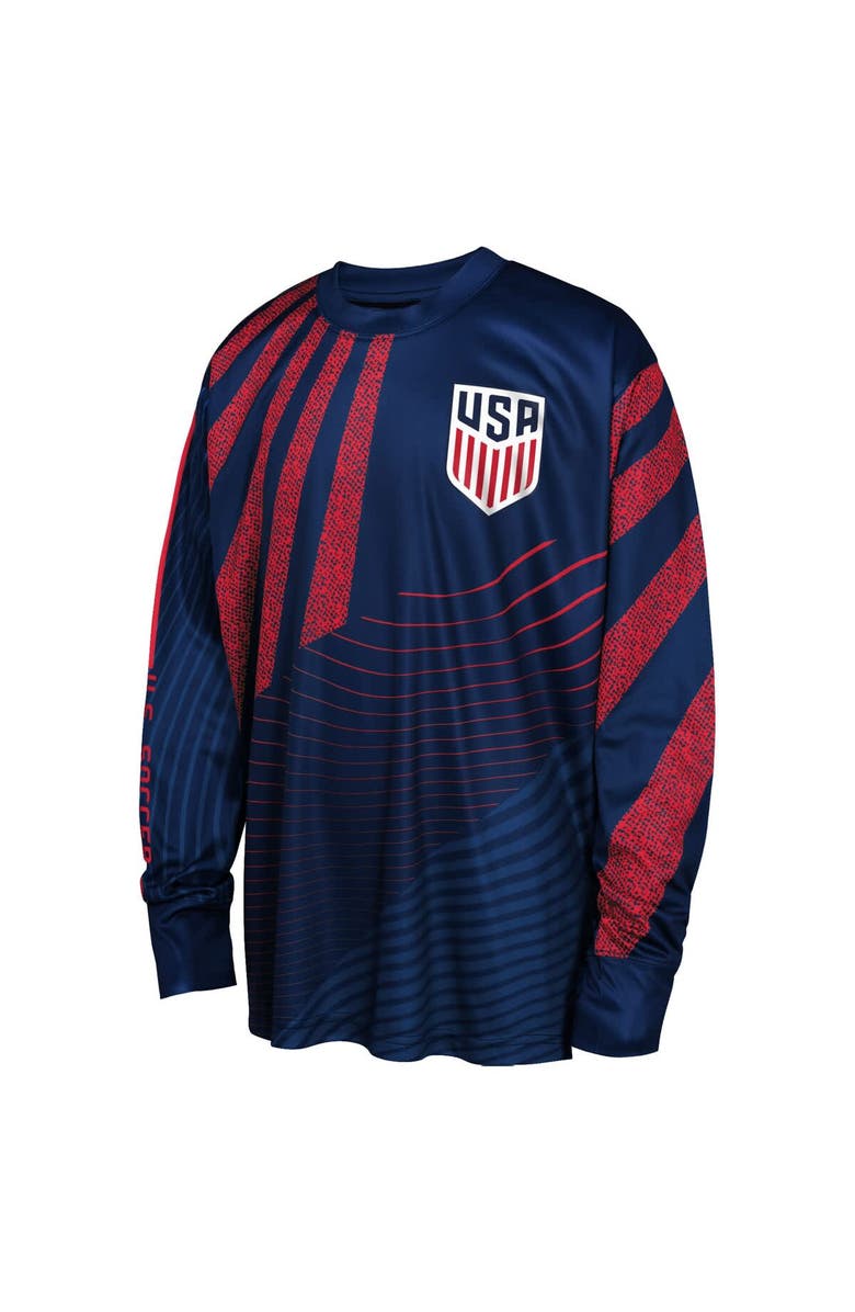 Outerstuff Youth Outerstuff Navy USMNT Nifty Netminder Long Sleeve T-Shirt, Alternate, color, 