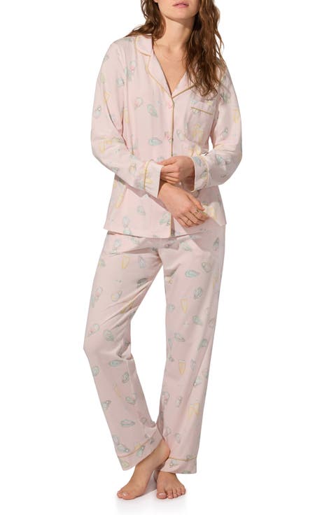 Print Jersey Pajamas (Regular & Plus)