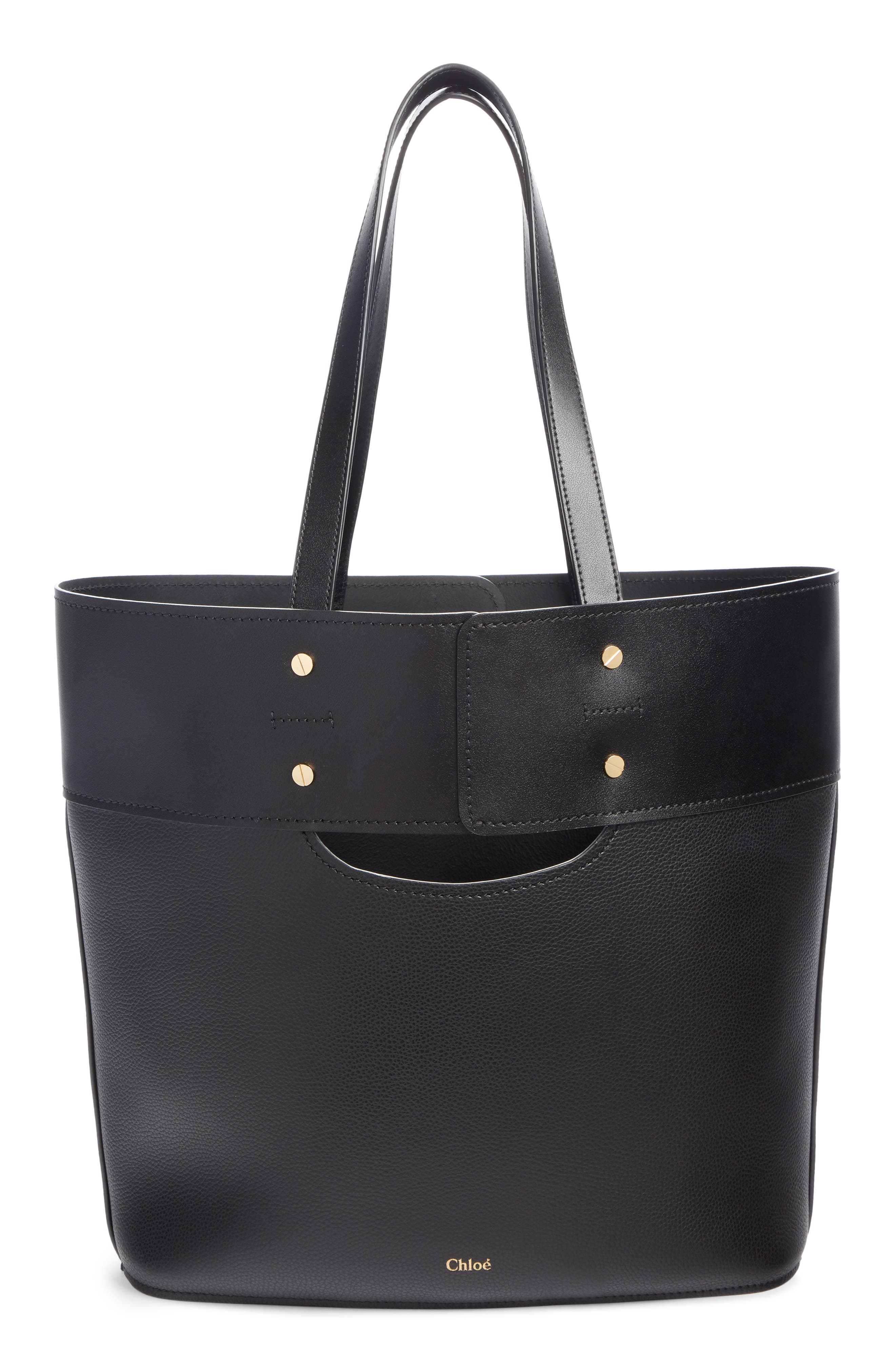 Chloé Aby Medium Leather Tote, Alternate, color, 