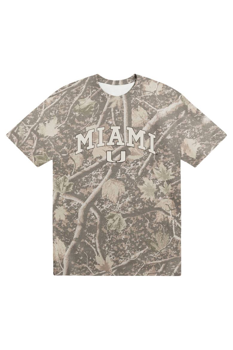 Men's Uscape Apparel  Camo Miami Hurricanes Back Bay Heavyweight T-Shirt, Main, color, Camo
