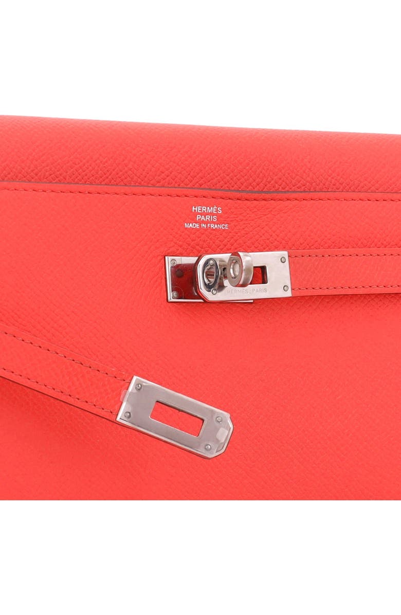 Pre-Owned Hermes Kelly Wallet Epsom Long, Alternate, color, Rouge Pivoine