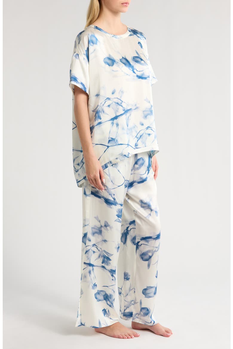 x Grace Dines Washable Silk Pajamas, Alternate, color, WHISPERED BLOOM LARGE
