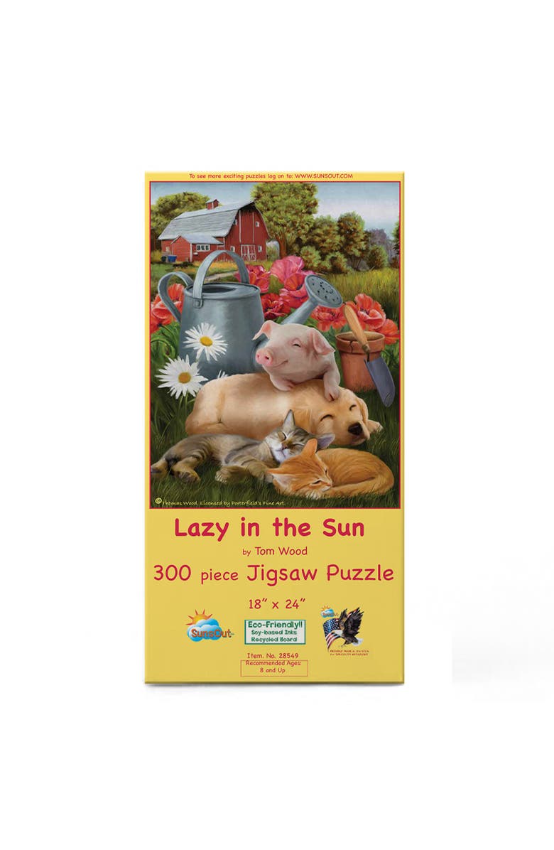 Sunsout Lazy in the Sun 300 piece Jigsaw Puzzle for Adults, Alternate, color, Multicolor