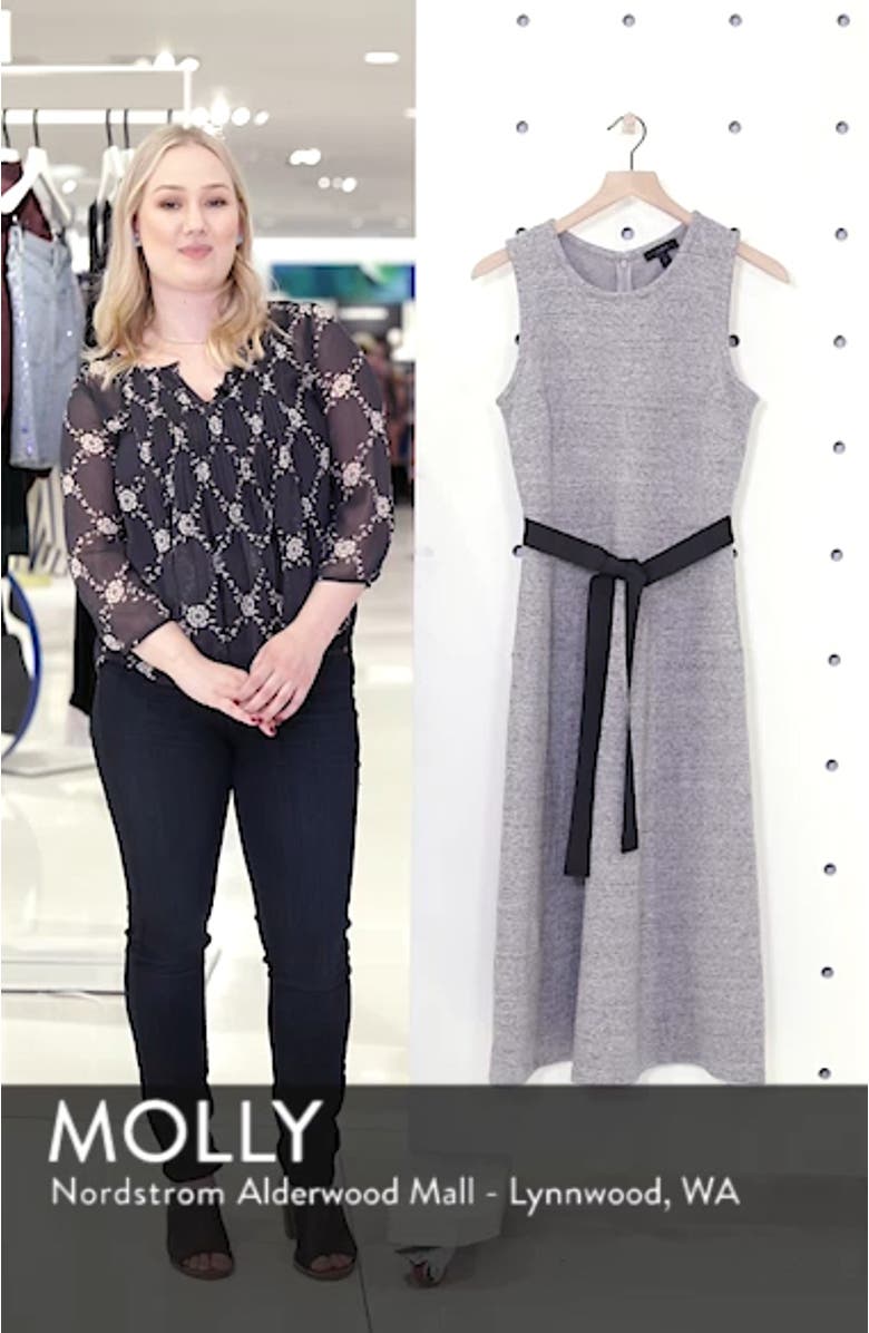 Velvet Tie A-Line Dress, sales video thumbnail