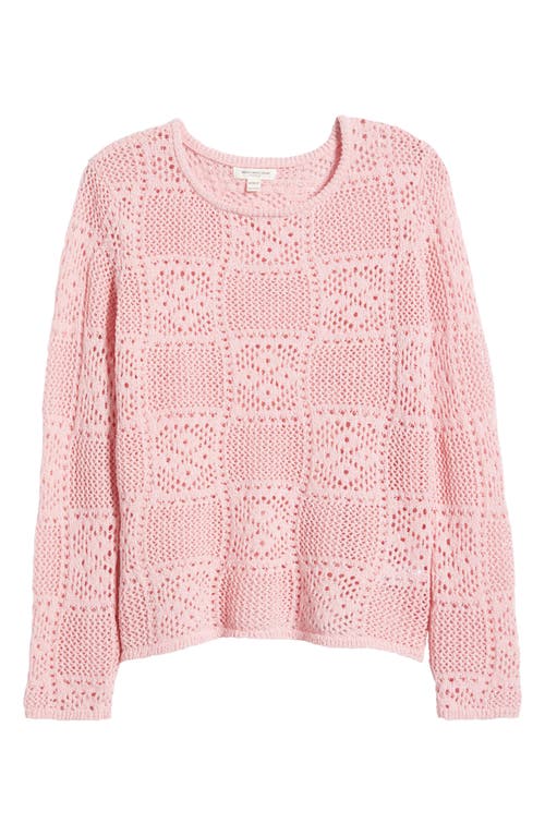 BEACHLUNCHLOUNGE BEACHLUNCHLOUNGE TIARA CROCHET LOOK SWEATER
