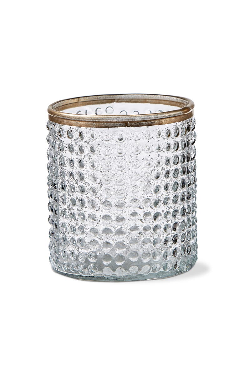 tag Luminous Bubble Textured Clear Glass Tealight Holder, Main, color, White