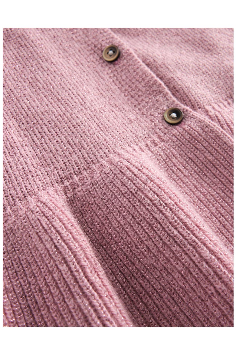 Kids' Sparkle Peplum Cardigan, Alternate, color, ROSE SPARKLE