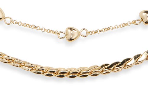 Panacea Set Of 2 Chain Necklaces In Gold
