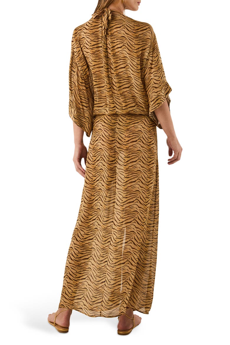 Megan Dolman Sleeve Maxi Cover-Up Dress, Alternate, color, MULTI